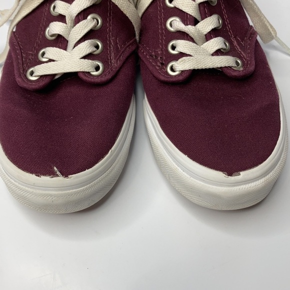 Vans maroon sneakers size 7 - Picture 2 of 6